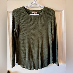 Loft Green Knit Sweater